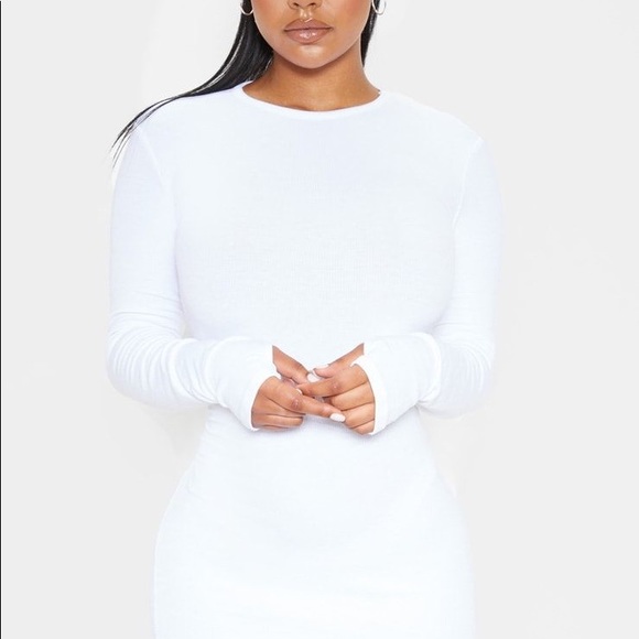 Athleta Dresses & Skirts - ATHLETA White Long Sleeve Shirt/Dress XL